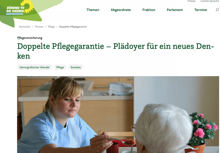 Plädoyer für ein neues Denken in der Pflegeversicherung