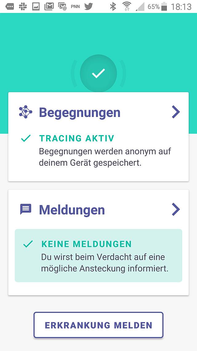 Vorläufer der Corona-Tracing-App »Next Step«