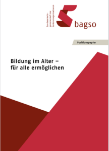 Das Bild zeigt das Cover des Bildungsberichtes i Alter